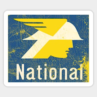 National / Faded Vintage Style Sticker